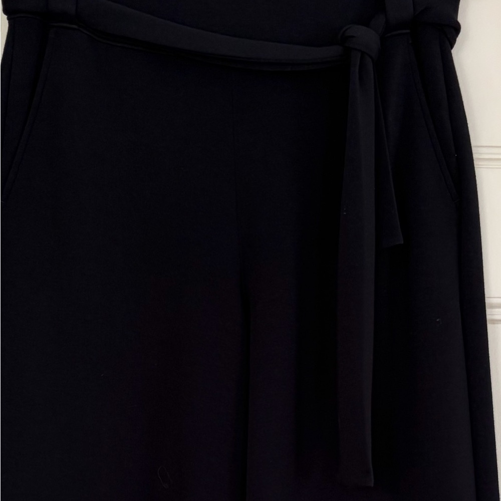 Spanx Elegant Belted Black Wide-Leg Pants - Picture 3 of 5